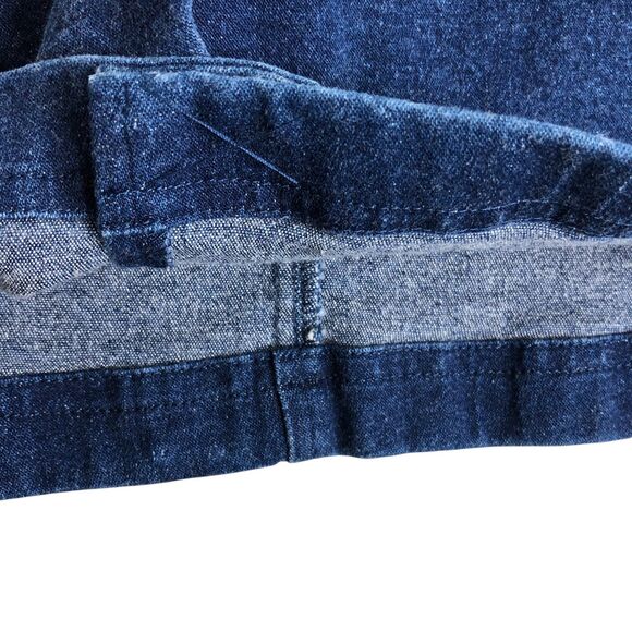 Vintage Westbound Skirt Womens 14 Denim Knee Length Modest Western Pockets Y2K - Picture 8 of 13